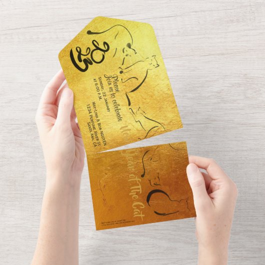 Origineel Vietnamese schilderij 2023 Inv All In One Uitnodiging (Afscheurbaar)