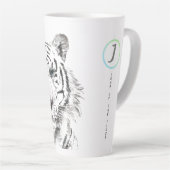 Origineel Waterverf Chinees Zodiac Initiaal L Latte Mok (Rechterhoek)