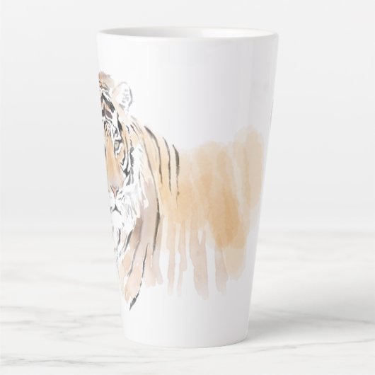 Origineel Waterverf Chinees Zodiac Initiaal L Latte Mok (Voorkant)