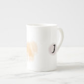 Origineel Waterverf Chinees Zodiac Initiaal M Porselein Kop (Voorkant rechts)