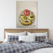 Origineel Waterverf schilderij "Love My Fruit" Canvas Afdruk (Insitu (Slaapkamer))