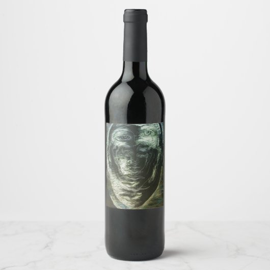 Origineel wijnlabel wijn etiket (Voorkant)