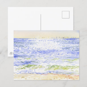 Origineel zeegezicht van kunstenaar Sveta Mikhalev Briefkaart