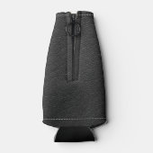  origineel zwart lederen geboortejaar flesjeskoeler (Achterkant)