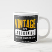  origineel zwart lederen geboortejaar grote koffiekop (Rechts)