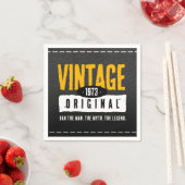  origineel zwart lederen geboortejaar servet (Insitu)