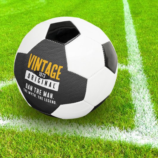  origineel zwart lederen geboortejaar voetbal