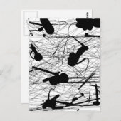 Origineel zwart plakbord briefkaart (Voorkant / Achterkant)