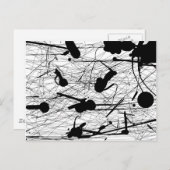 Origineel zwart plakbord briefkaart (Voorkant / Achterkant)