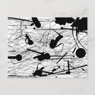 Origineel zwart plakbord briefkaart