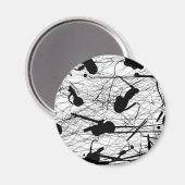 Origineel zwart plakbord magneet (Voorkant / Achterkant)