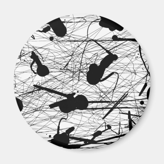 Origineel zwart plakbord magneet (Voorkant)