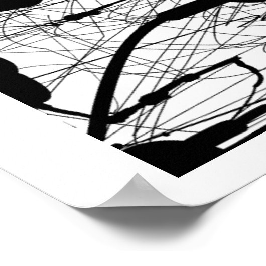 Origineel zwart plakbord poster (Hoek)