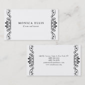 Origineel zwart-wit  ventilatorpatroon visitekaartje (Voorkant / Achterkant)