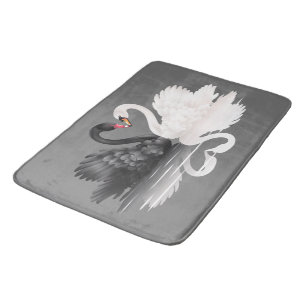 " Origineel zwart-wit zwoerd" Bath Mat