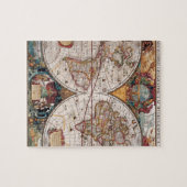 Originele 17e eeuw World-Map Latitude 1600s Legpuzzel (Horizontaal)