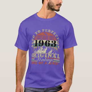Originele 1963 vintage retro verjaardags jongen t-shirt