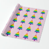 Originele 8 Stripes LGBT Pride Flag LGBTQ Kerstmis Cadeaupapier (Uitgerold)