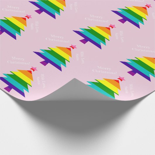 Originele 8 Stripes LGBT Pride Flag LGBTQ Kerstmis Cadeaupapier (Hoek)