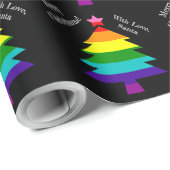 Originele 8 Stripes LGBT Pride Flag LGBTQ Kerstmis Cadeaupapier (Rol Hoek)