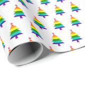 Originele 8 Stripes Pride Flag LGBTQ kerstboom Cadeaupapier (Rol Hoek)