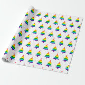Originele 8 Stripes Pride Flag LGBTQ kerstboom Cadeaupapier (Uitgerold)