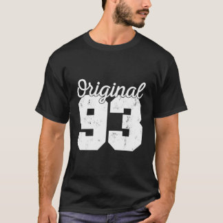 Originele 93e verjaardagsaccessoires voor de jarig t-shirt