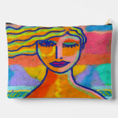 Originele Abstracte Art Zipper Pouch Etui (Achterkant)