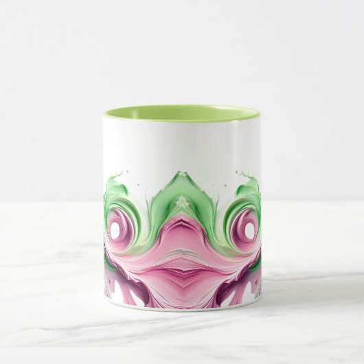 Originele abstracte beelden vol leven. mok (Midden)