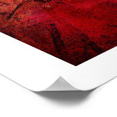 Originele Abstracte canvas afdrukken - Rode Abstra Poster (Hoek)