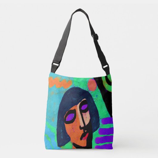 Originele Abstracte digitale kunst Crossbody Tas (Voorkant)