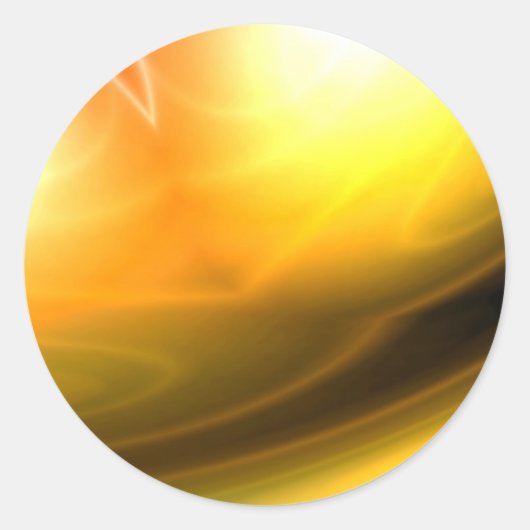 Originele Abstracte digitale kunst Ronde Sticker (Voorkant)