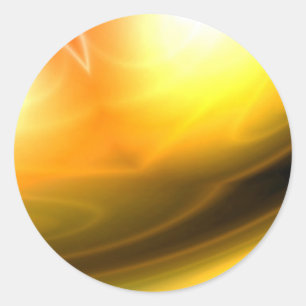 Originele Abstracte digitale kunst Ronde Sticker