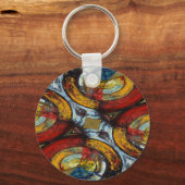 Originele Abstracte digitale kunst Sleutelhanger (Voorkant)