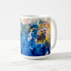Originele Abstracte Kleur Wervelende Kaars Koffiemok