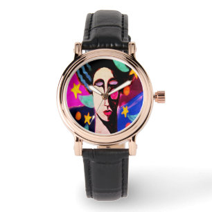Originele Abstracte Kunst aan Draag Horloge