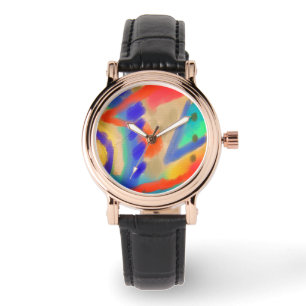 Originele Abstracte Kunst aan Draag Horloge
