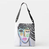 Originele Abstracte Kunst Crossbody Tas (Achterkant)
