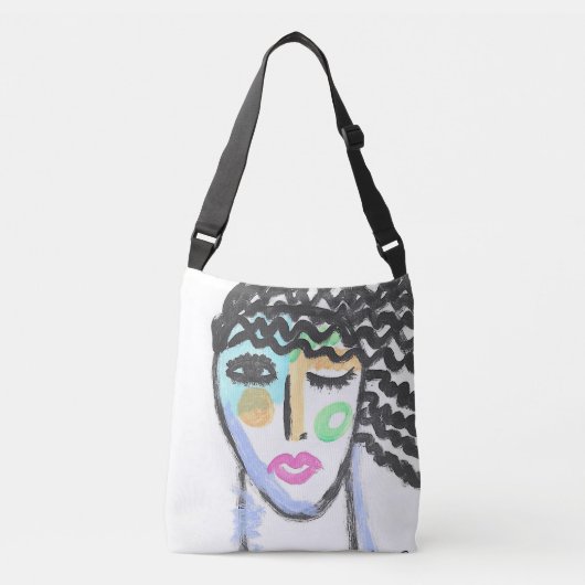 Originele Abstracte Kunst Crossbody Tas (Voorkant)