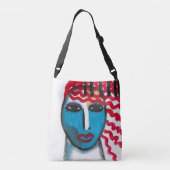 Originele Abstracte Kunst Crossbody Tas (Achterkant)