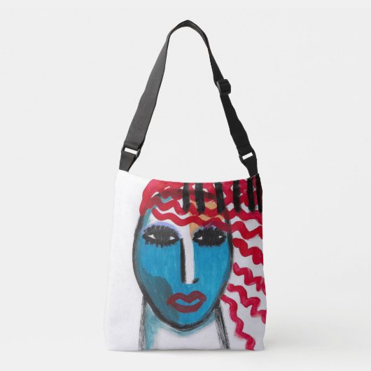 Originele Abstracte Kunst Crossbody Tas (Voorkant)