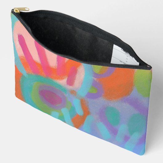 Originele Abstracte kunst Draag Alle Pouch Etui (Open)