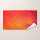 Originele Abstracte kunst geel en sinaasappel Bad Handdoek (Handdoek)