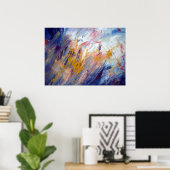 Originele Abstracte Kunst Poster (Thuiskantoor)