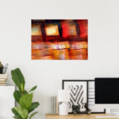 Originele Abstracte Kunst Poster Print (Thuiskantoor)