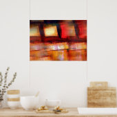 Originele Abstracte Kunst Poster Print (Keuken)