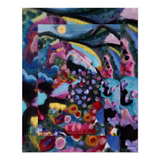 Originele Abstracte Kunst van T.R.Sapp Perfect Poster (Voorkant)