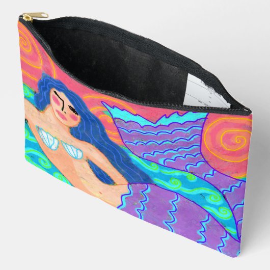 Originele Abstracte kunst zeemeermin Etui (Open)