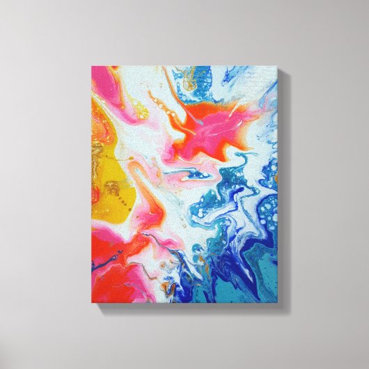 Originele abstracte kunst Zomer Respiet Canvas Afdruk (Voorkant)