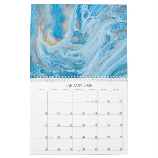 Originele Abstracte kunstkalender Kalender (Jan 2026)